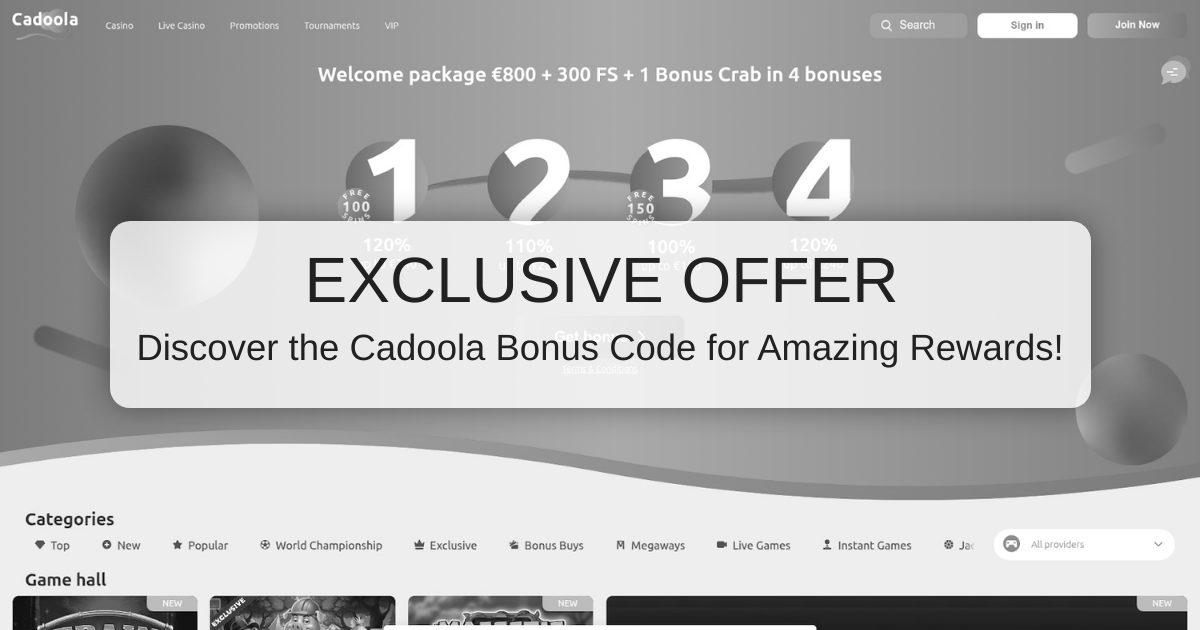 Cadoola Bonus Code USA 2026 | Trusted Casino Review